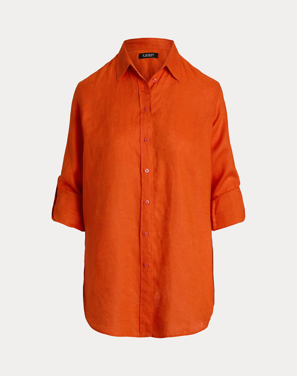 LAUREN RALPH LAUREN TISSUE LINEN-SHIRT