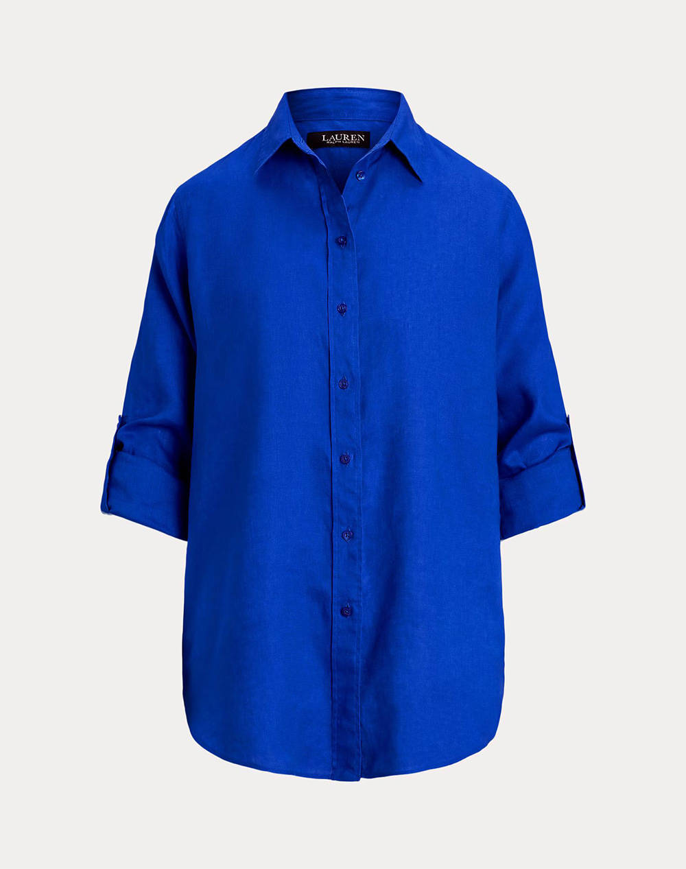 LAUREN RALPH LAUREN TISSUE LINEN-SHIRT