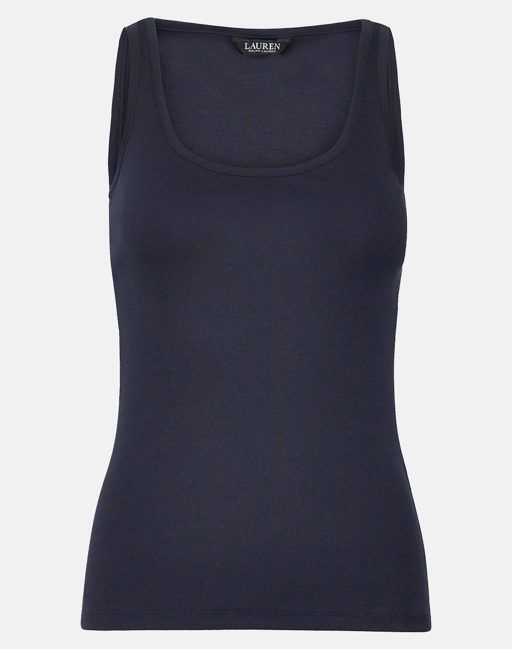 LAUREN RALPH LAUREN RFND STRTCH 2X2 RIB-TANK TOP