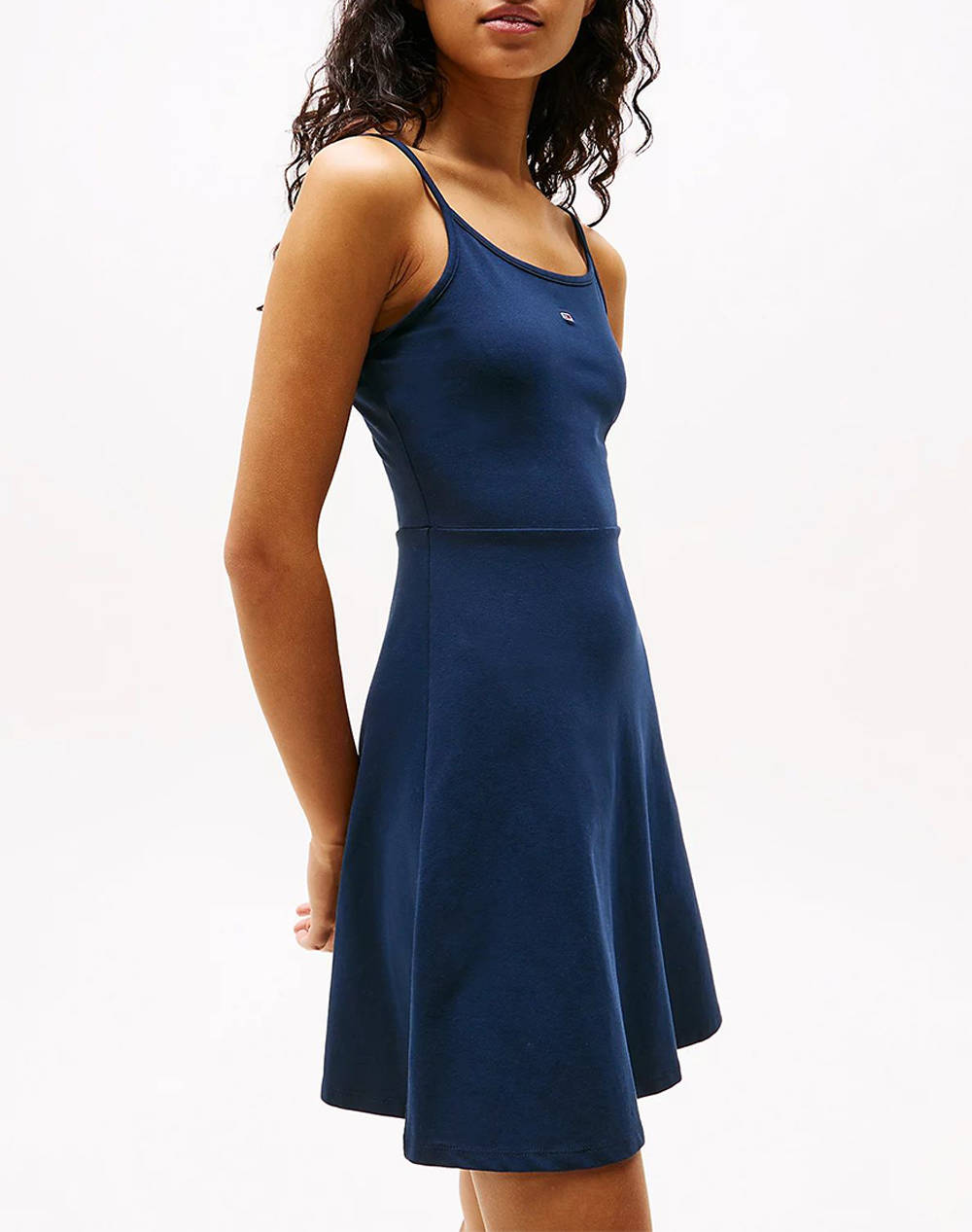 TOMMY JEANS TJW ESSENTIAL STRAP FLARE DRESS