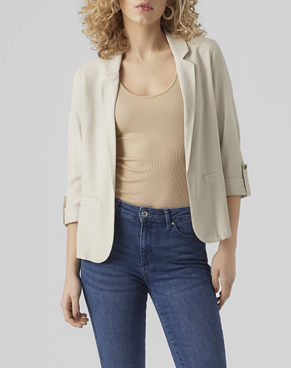 VERO MODA VMJESMILO 3/4 LOOSE BLAZER WVN GA NOOS