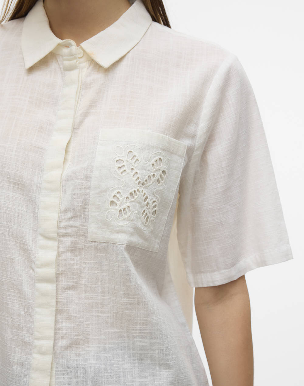 VERO MODA VMBARCY S/S SHIRT WVN BTQ GA