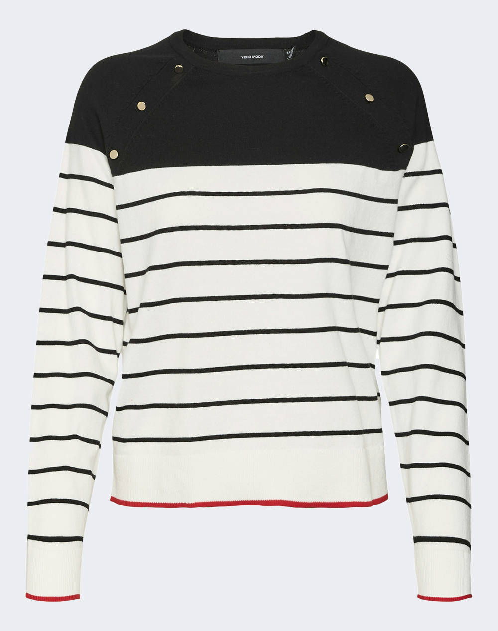 VERO MODA VMALMA LS O-NECK RAGLAN PULLOVER BOO