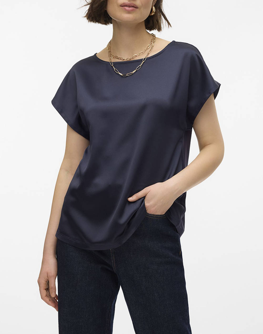 VERO MODA VMMERLE MIX TOP WVN GA