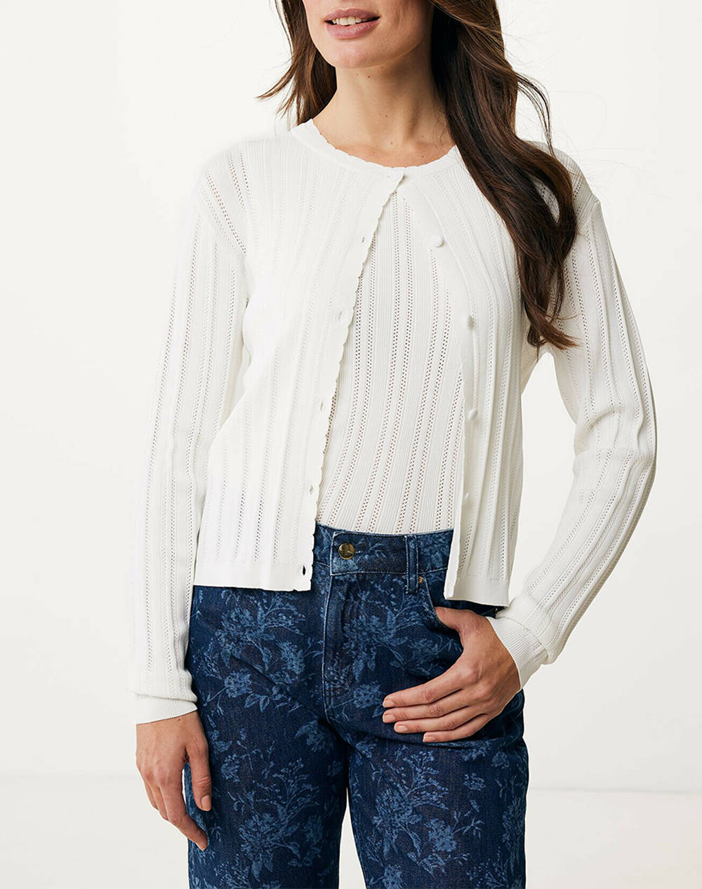 MEXX PEONY classic ajour cardigan