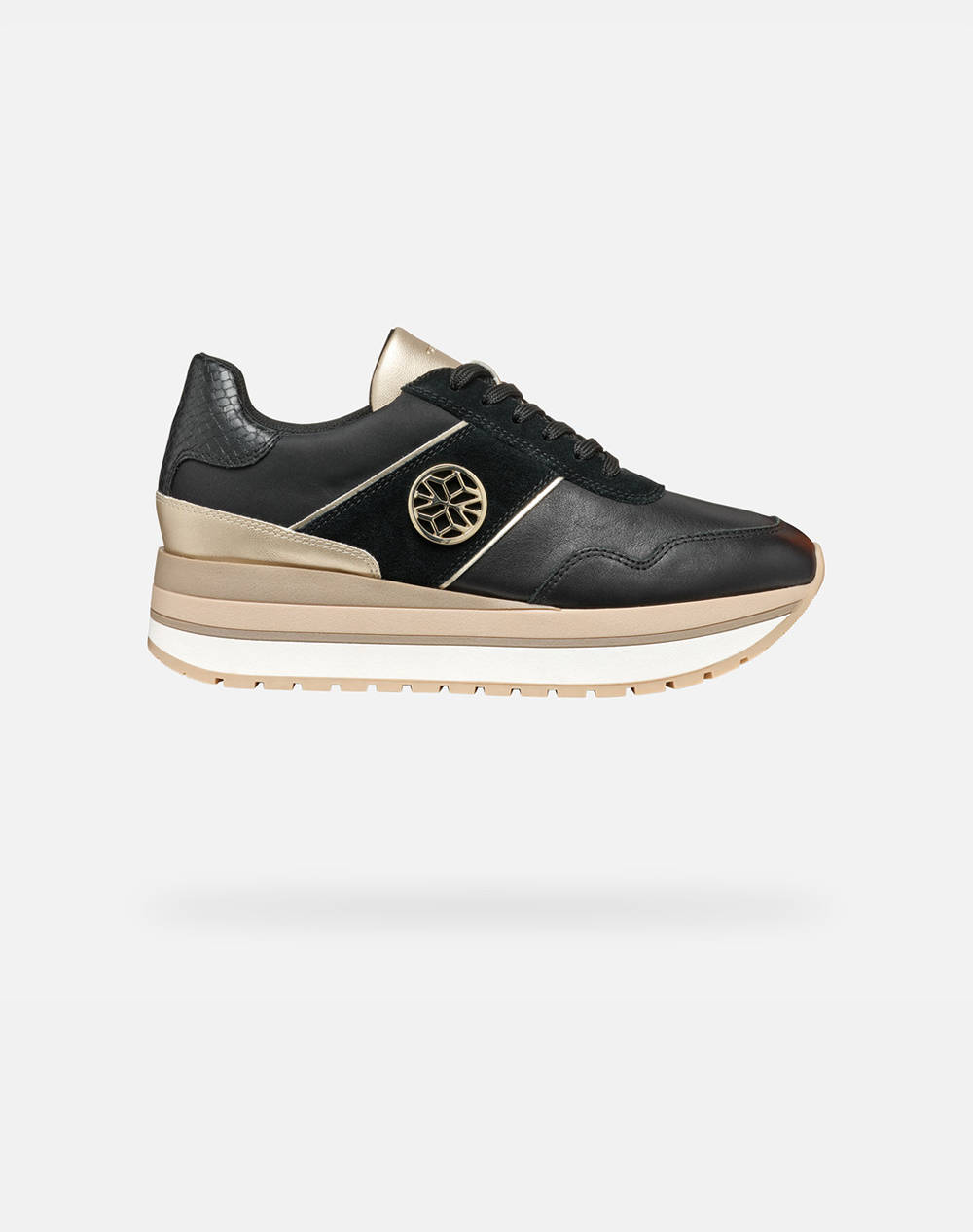 GEOX D NEW KENCY A - NAPPA+SUEDE