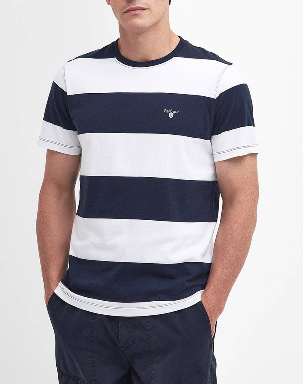 BARBOUR WHALTON STRIPE TEE