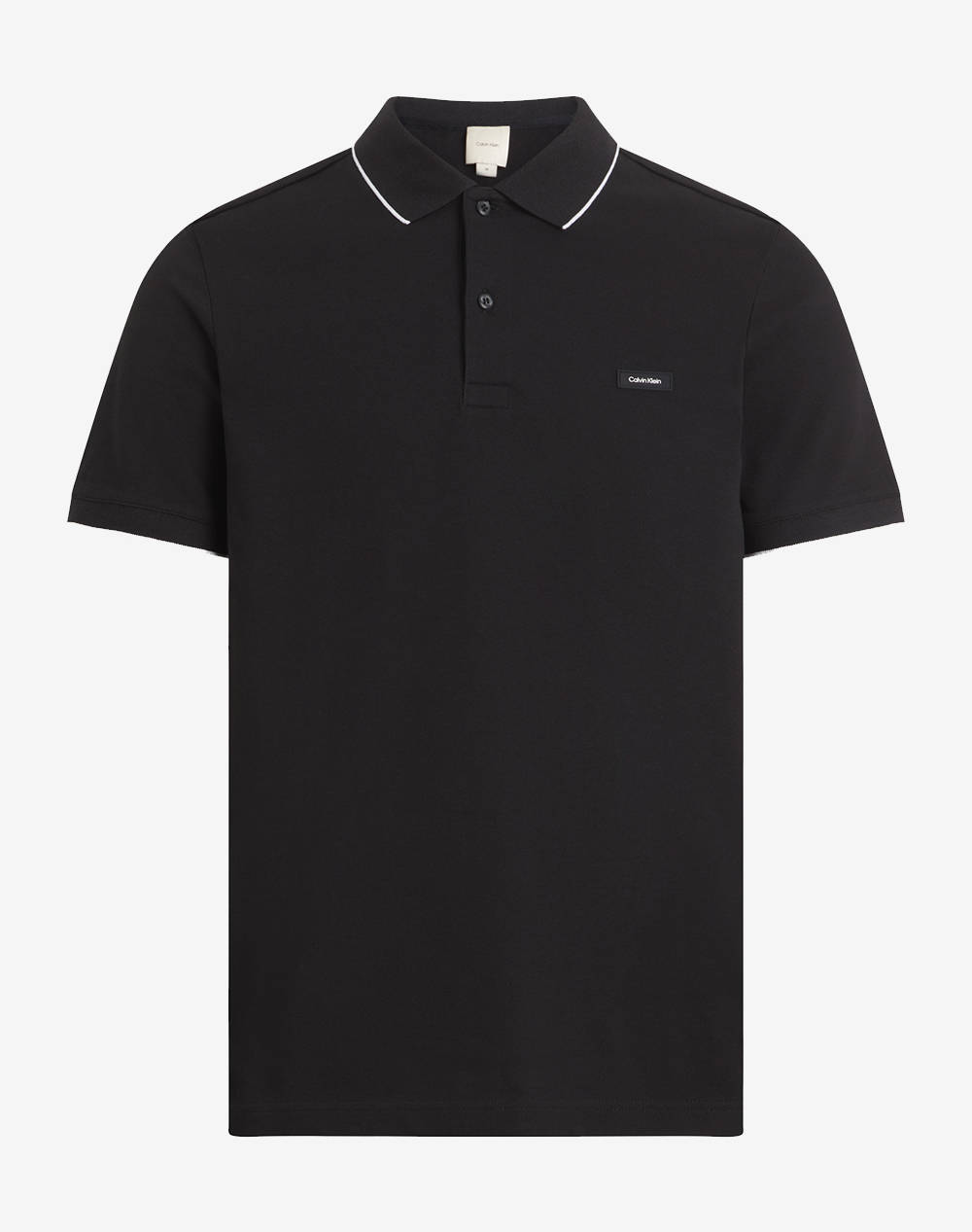 CALVIN KLEIN STRETCH PIQUE TIPPING POLO