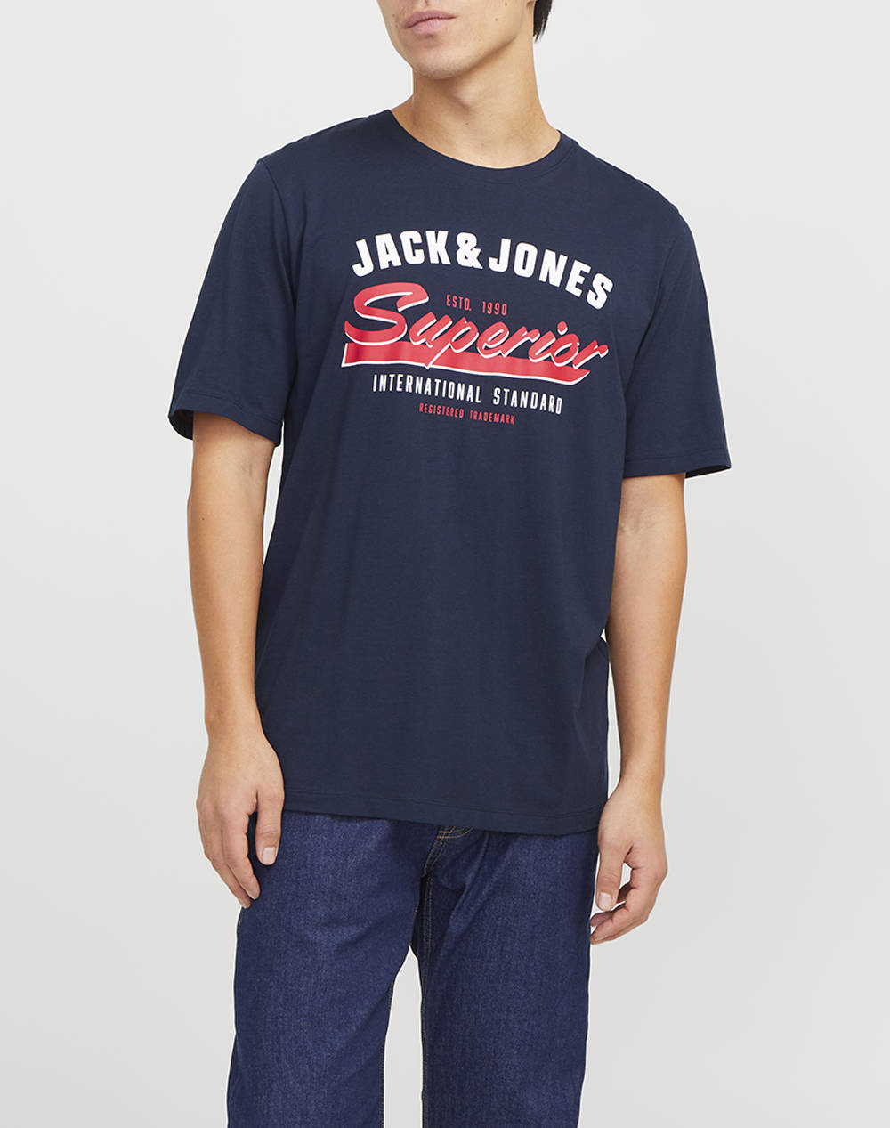 JACK&JONES JJELOGO TEE SS O-NECK 2 COL SS25 SN