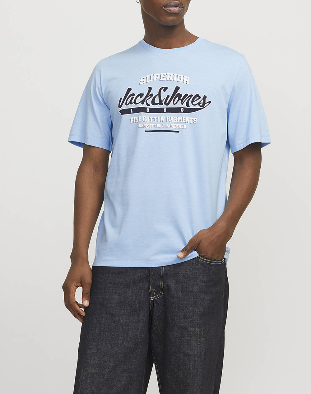 JACK&JONES JJELOGO TEE SS O-NECK 2 COL SS25 SN