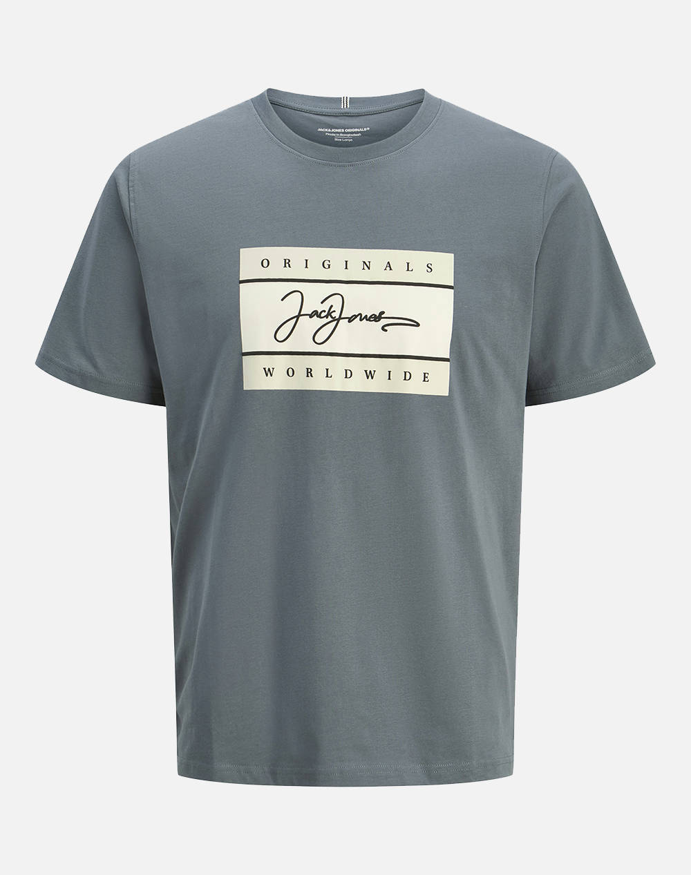 JACK&JONES JORFREDERIKSBERG BOX SCRIPT TEE SS CN LN