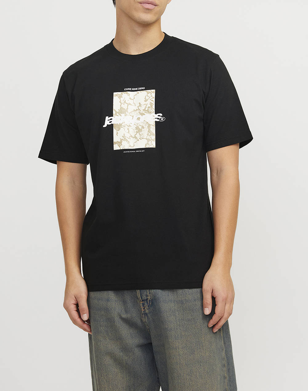 JACK&JONES JCOTARMAC CAMO FRONT TEE SS CREW NECK LN