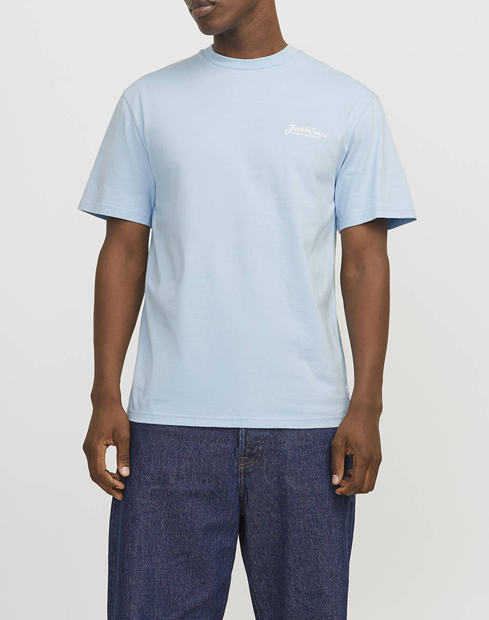 JACK&JONES JJBEAU TEE SS FRONTPRINT CREW NECK LN