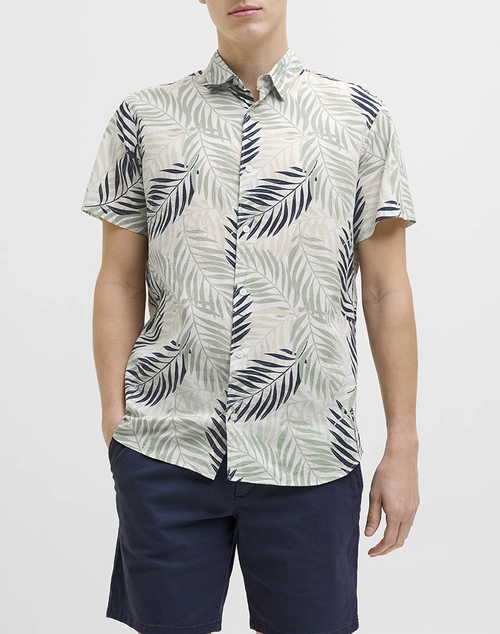 JJREBEL JREBVERDANT POPLIN SHIRT SS