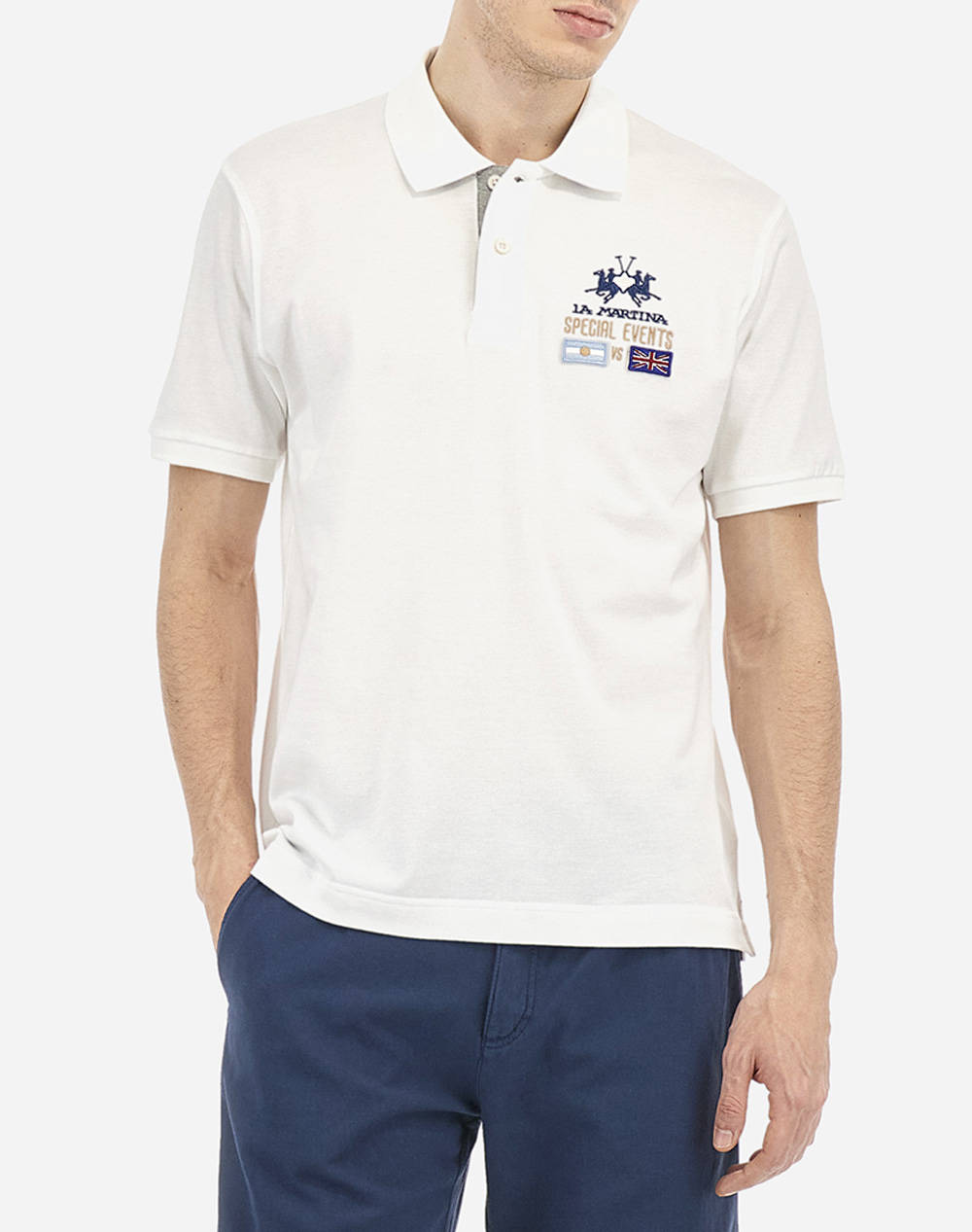 LA MARTINA BLUZA POLO KM MAN S/S POLO 30/1 COTTON PIQUE