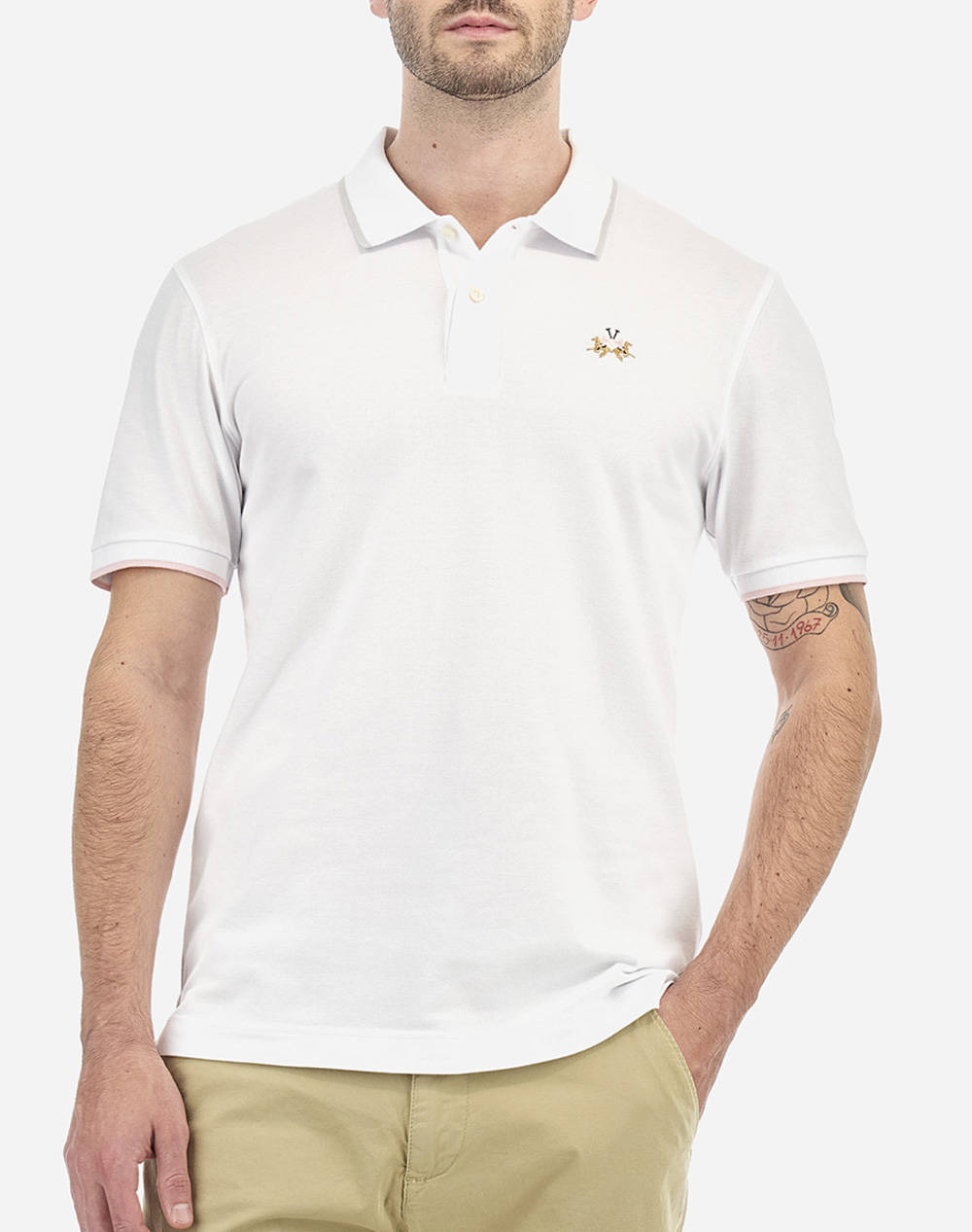 LA MARTINA BLUZA POLO KM MAN POLO S/S PIQUET STRETCH