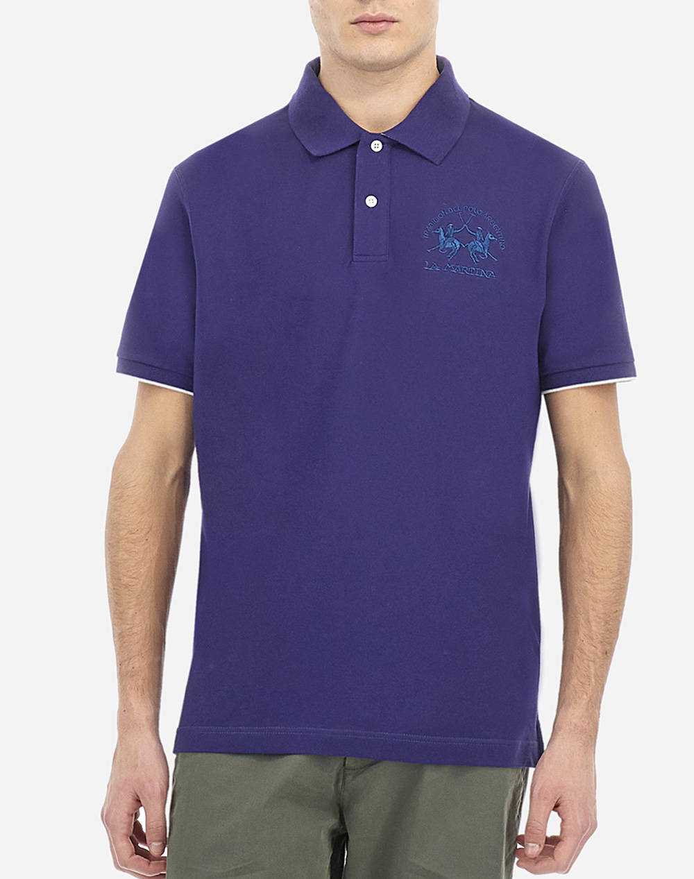 LA MARTINA BLUZA POLO KM MAN S/S POLO PIQUET STRETCH