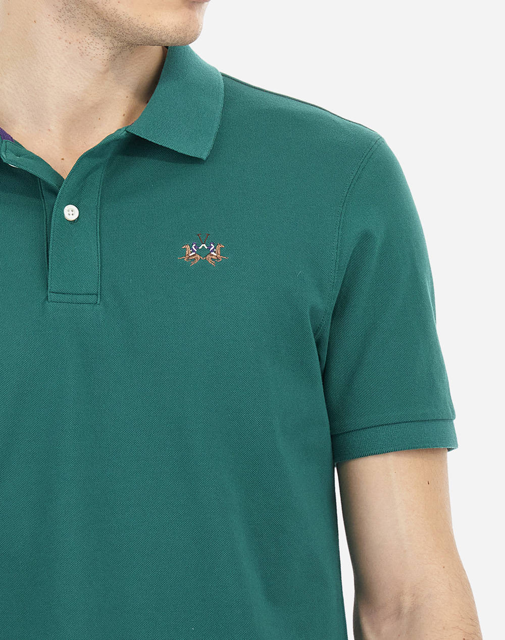 LA MARTINA BLUZA POLO KM MAN S/S POLO PIQUET STRETCH