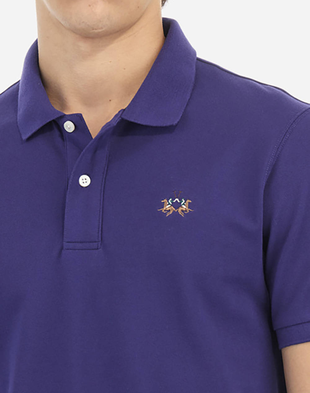 LA MARTINA BLUZA POLO KM MAN S/S POLO PIQUET STRETCH