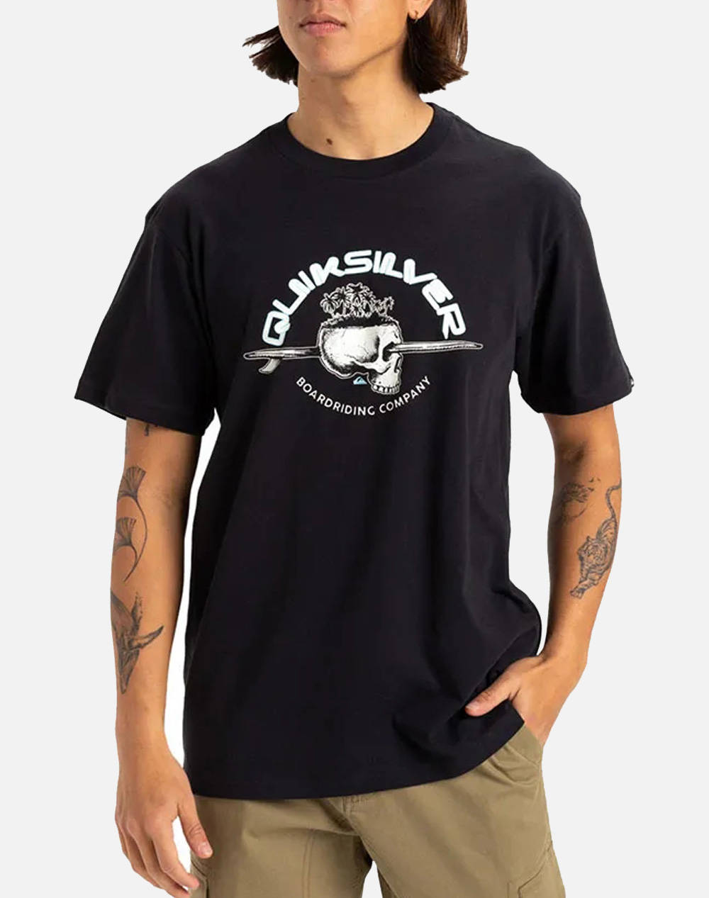 QUIKSILVER SKULL LINES SS BLUZA DE BARBATI