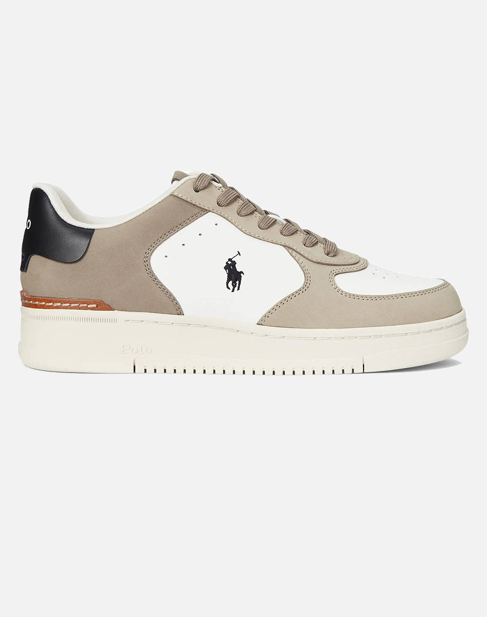 RALPH LAUREN NUBUCK/LEATHER-MASTERS CRT-SK-LTL