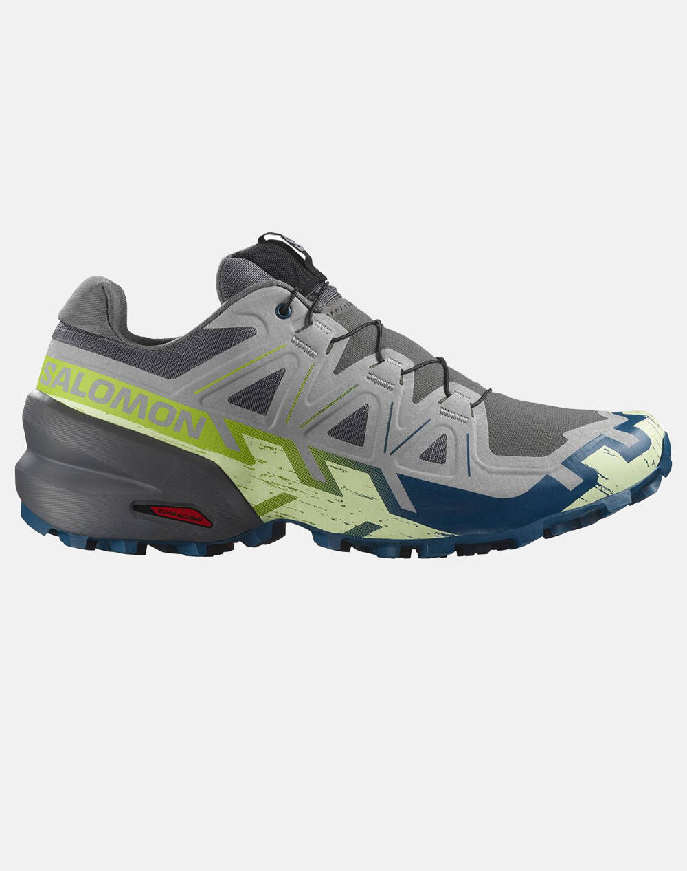 SALOMON TRAIL RUNNING - CROSS SPEEDCROSS 6 CASTLEROCK / LIME CREAM / POSEIDON INCALTAMINTE DE BARBATI