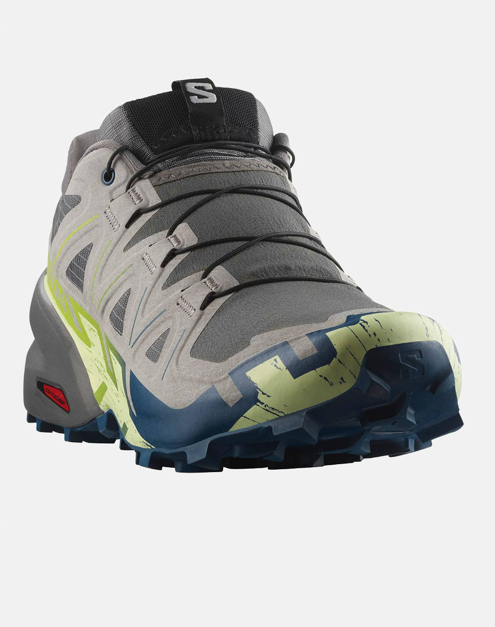 SALOMON TRAIL RUNNING - CROSS SPEEDCROSS 6 CASTLEROCK / LIME CREAM / POSEIDON INCALTAMINTE DE BARBATI