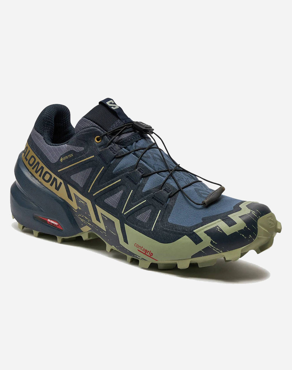 SALOMON TRAIL RUNNING - CROSS SPEEDCROSS 6 GTX GRISAILLE / CARBON / TEA INCALTAMINTE DE BARBATI