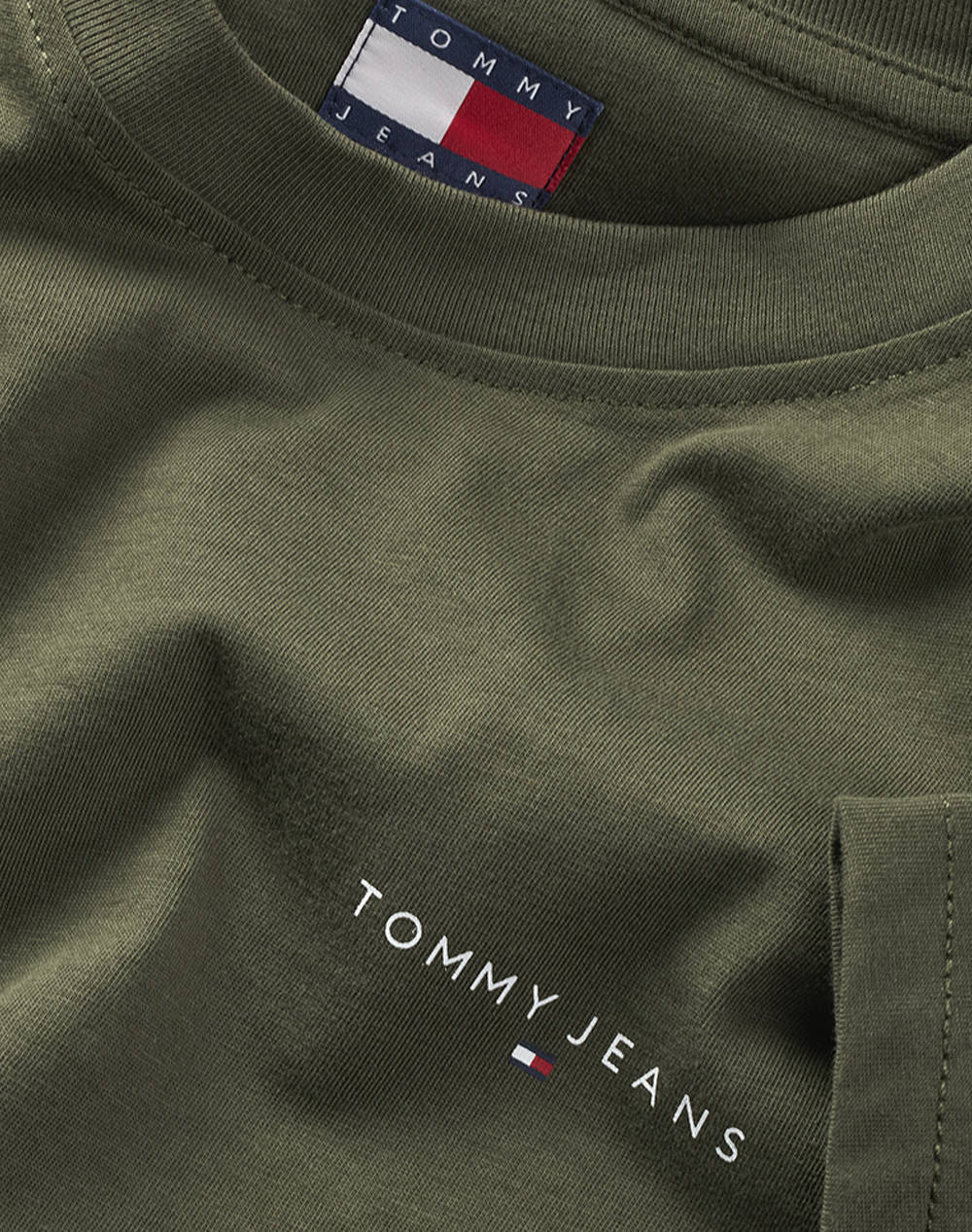 TOMMY JEANS TJM SLIM LINEAR CHEST SS TEE EXT