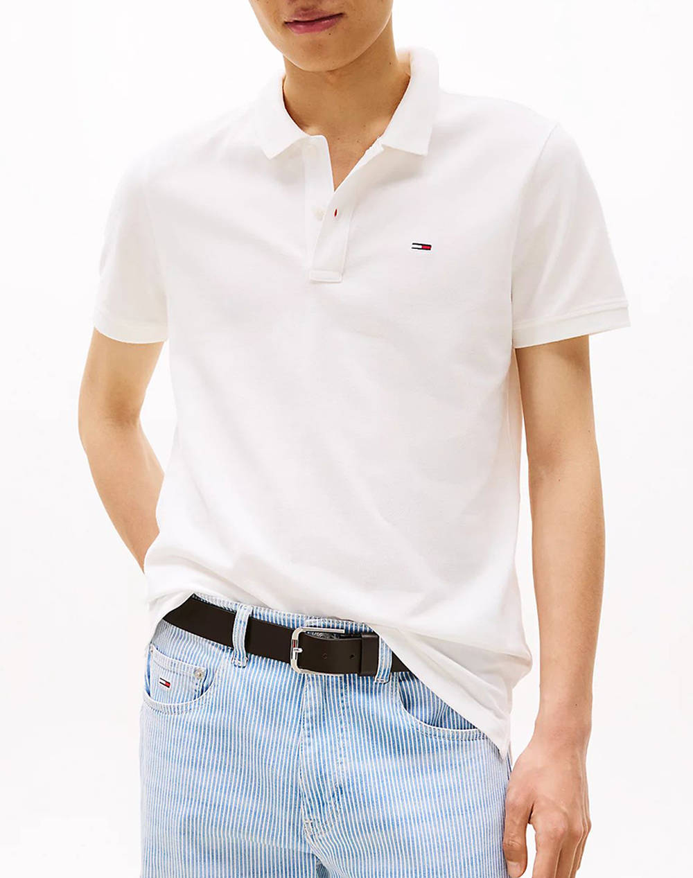 TOMMY JEANS TJM SLIM PLACKET POLO EXT