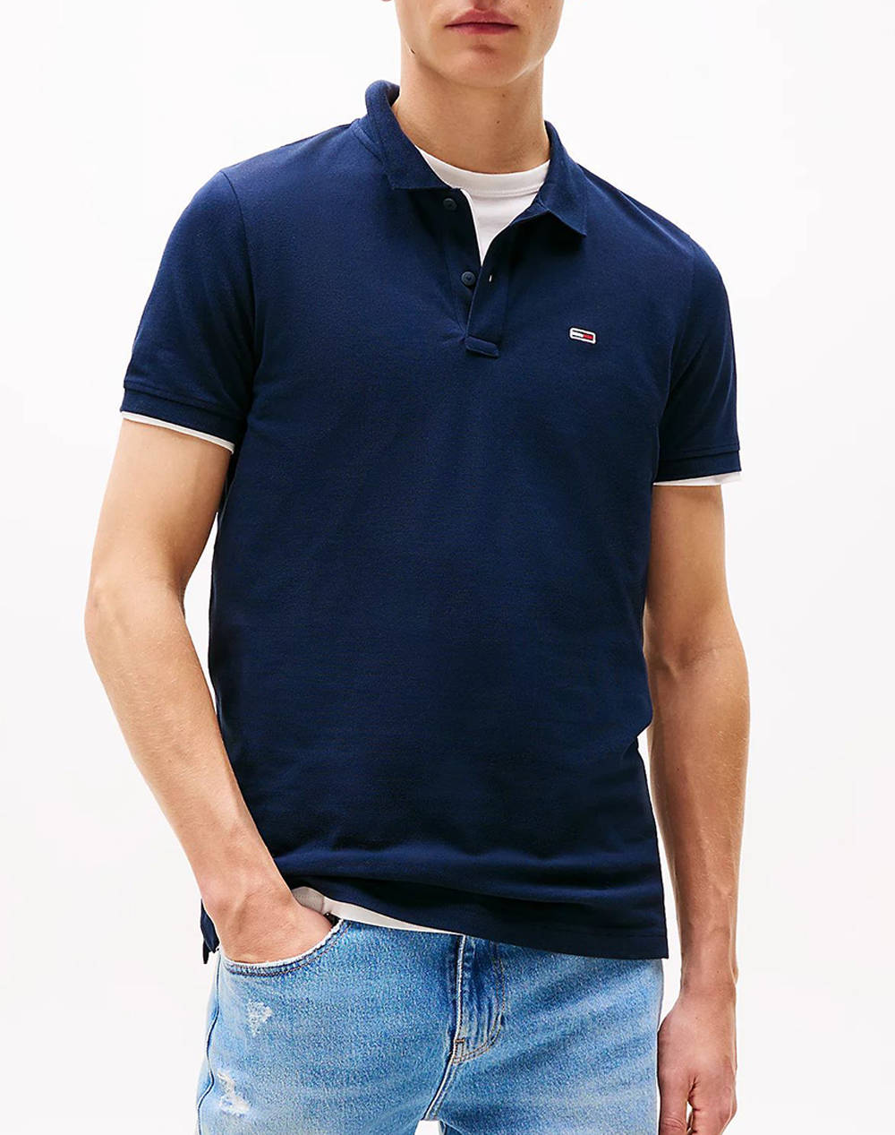 TOMMY JEANS TJM SLIM PLACKET POLO EXT