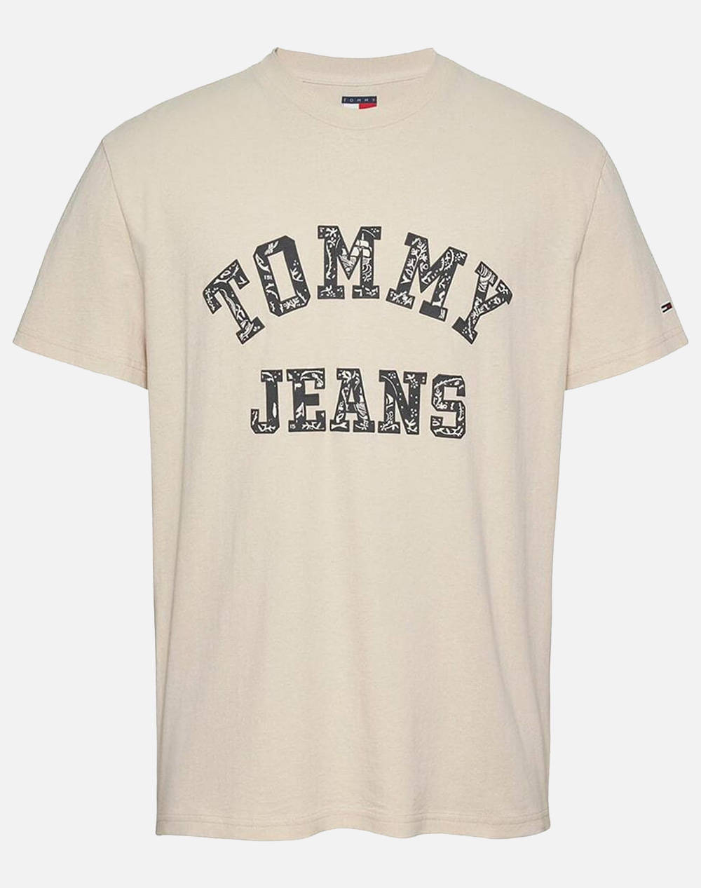 TOMMY JEANS TJM REG PAISLEY COLLEGE TEE EXT