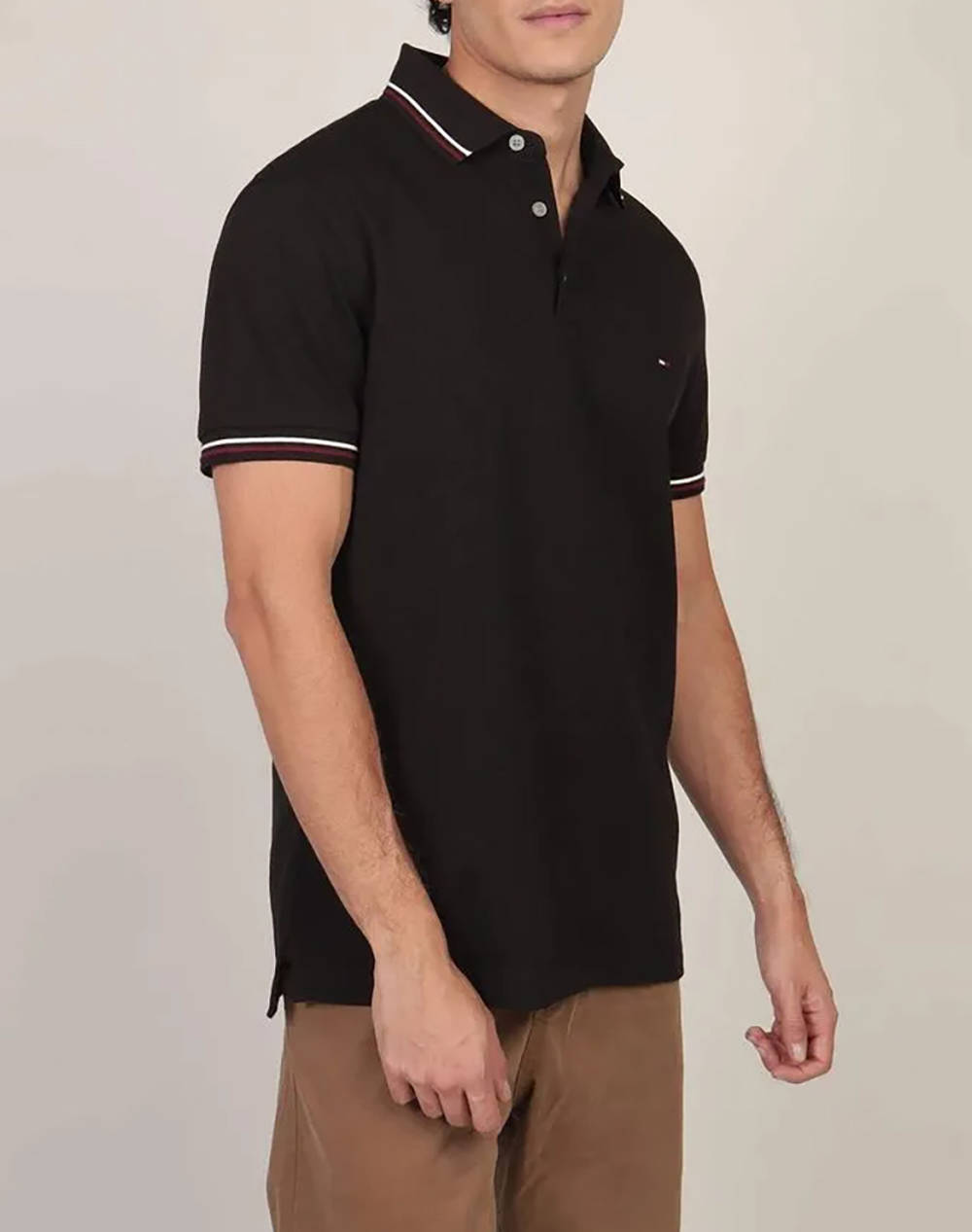 TOMMY HILFIGER TIPPED SLIM FIT POLO