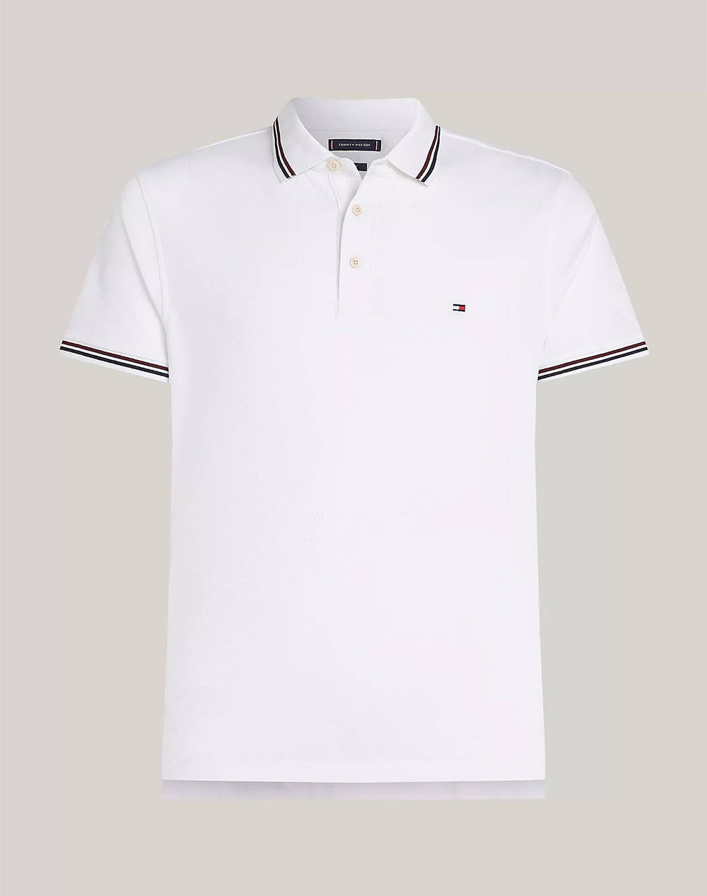 TOMMY HILFIGER TIPPED SLIM FIT POLO