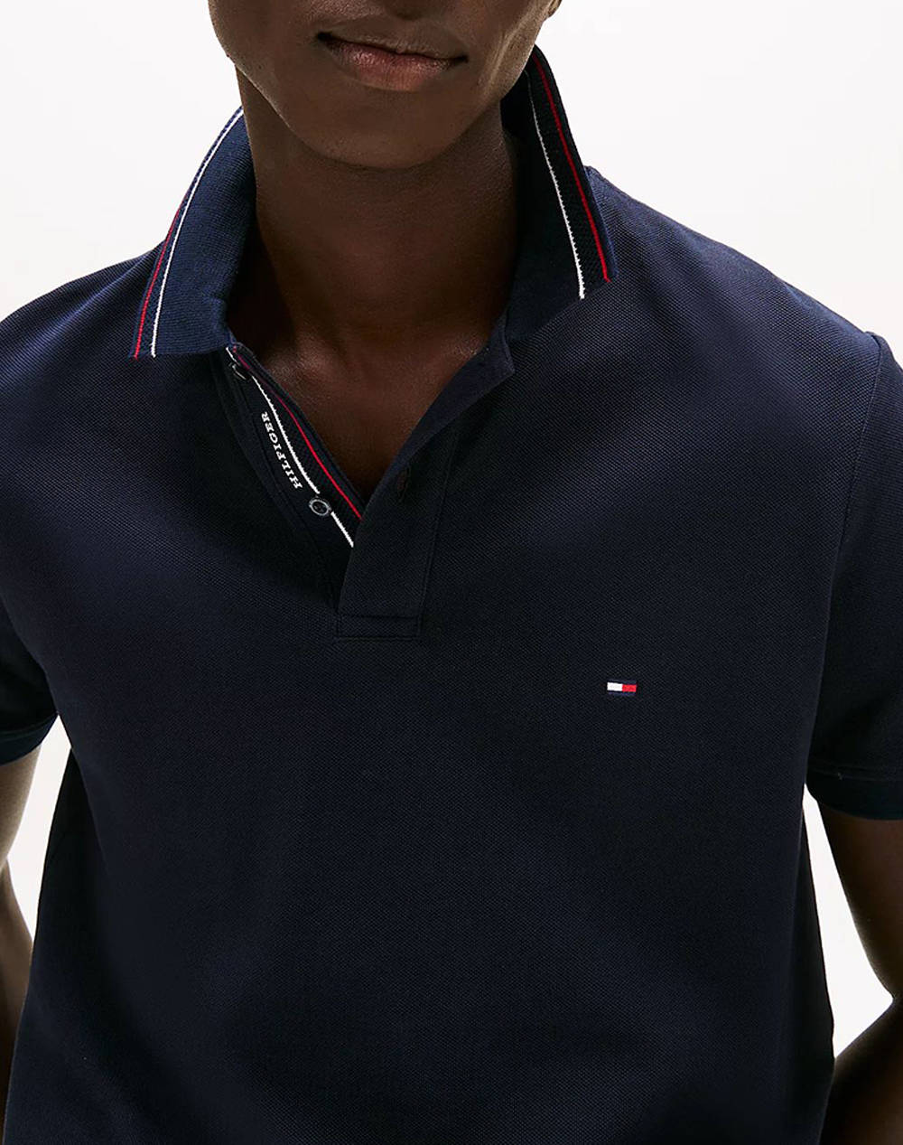 TOMMY HILFIGER PLACKET INTEREST REG POLO