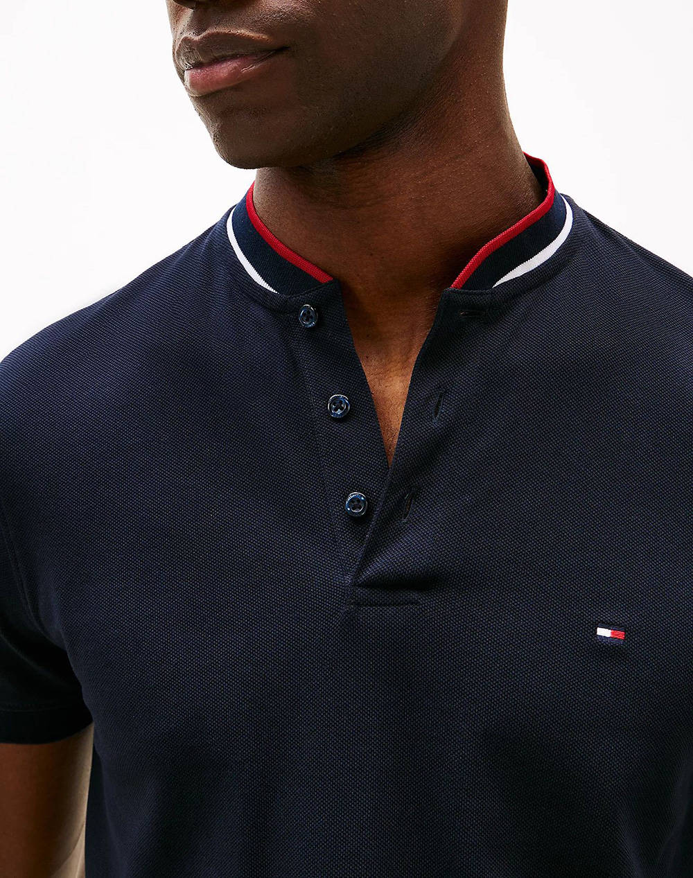 TOMMY HILFIGER MAO RWB TIPPED SLIM POLO