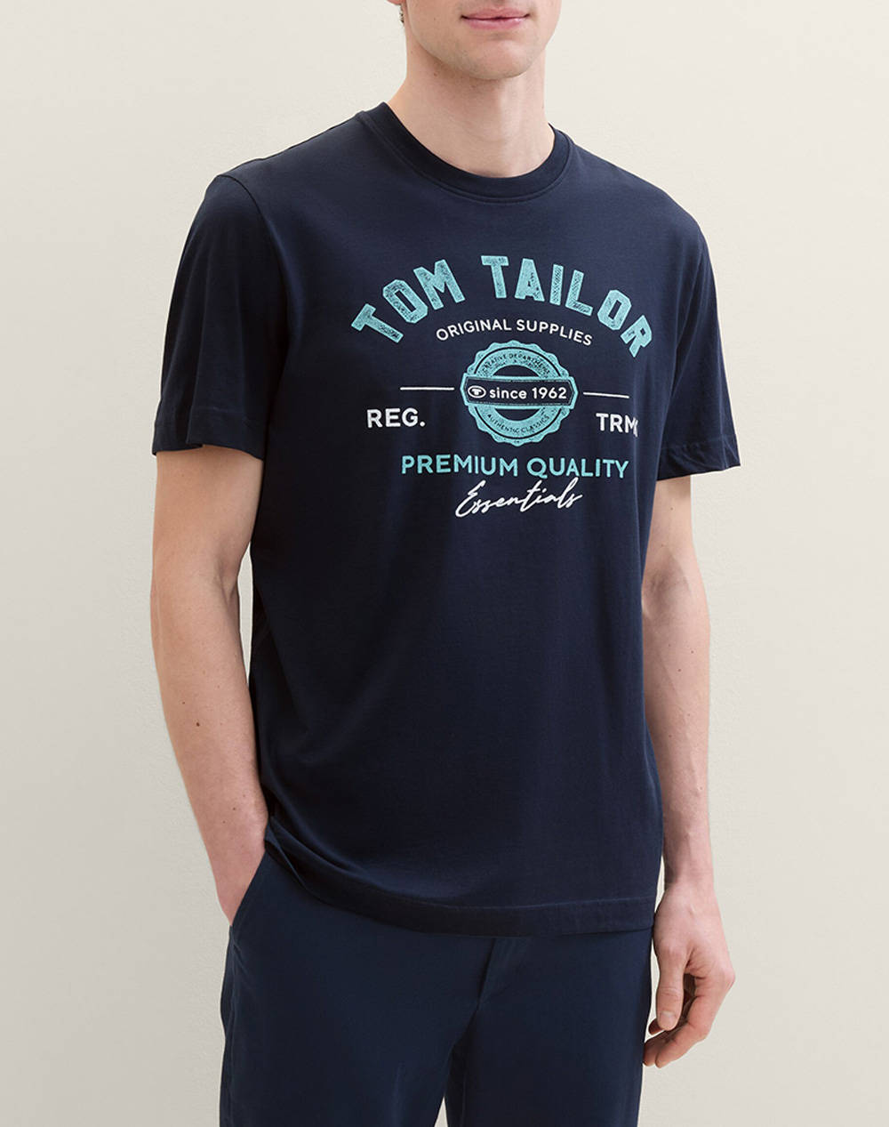 TOM TAILOR LOGO BLUZA DE BARBATI