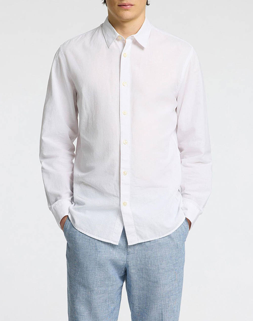 SELECETD SLHSLIM-LUX OXFORD SHIRT LS SPREAD NOOS