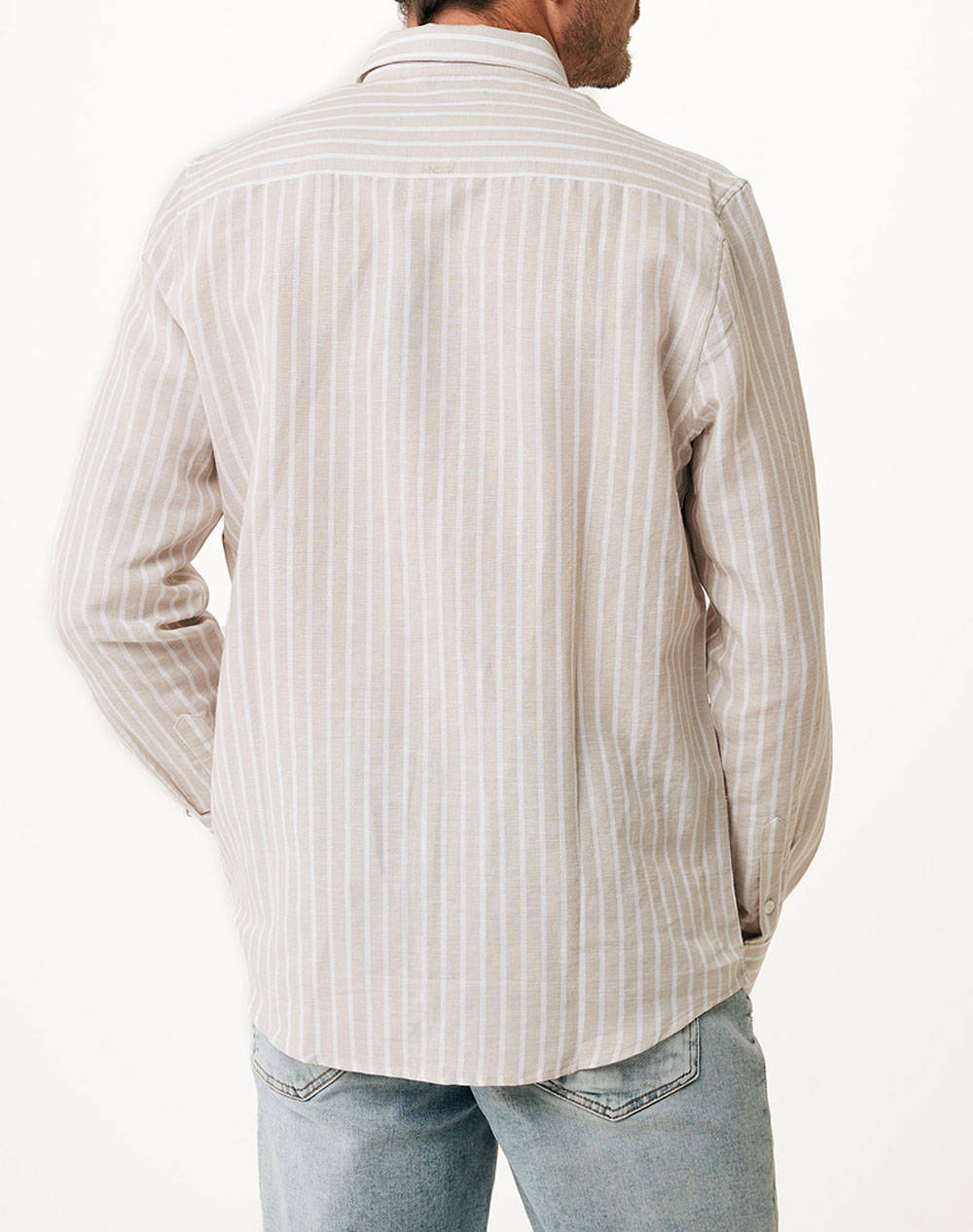 MEXX AIDEN Basic linen shirt striped