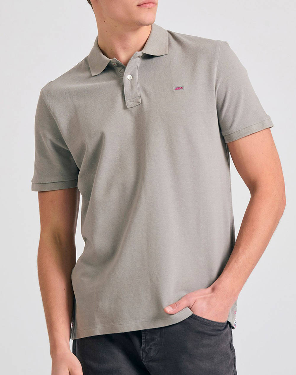 FUNKY BUDDHA Bluza Barbati Guler Polo