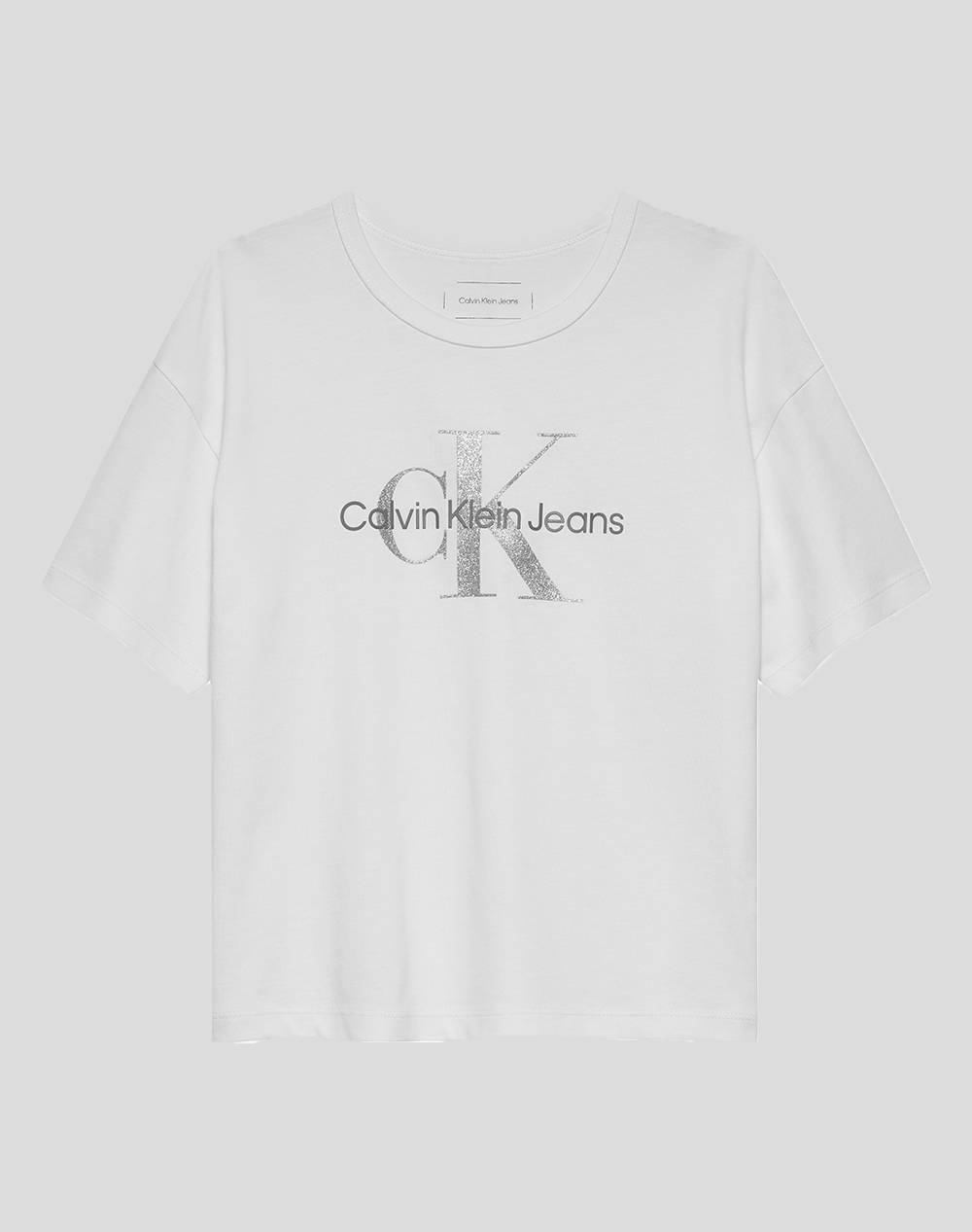 CALVIN KLEIN JEANS MONOLOGO GLITTER SS T-SHIRT