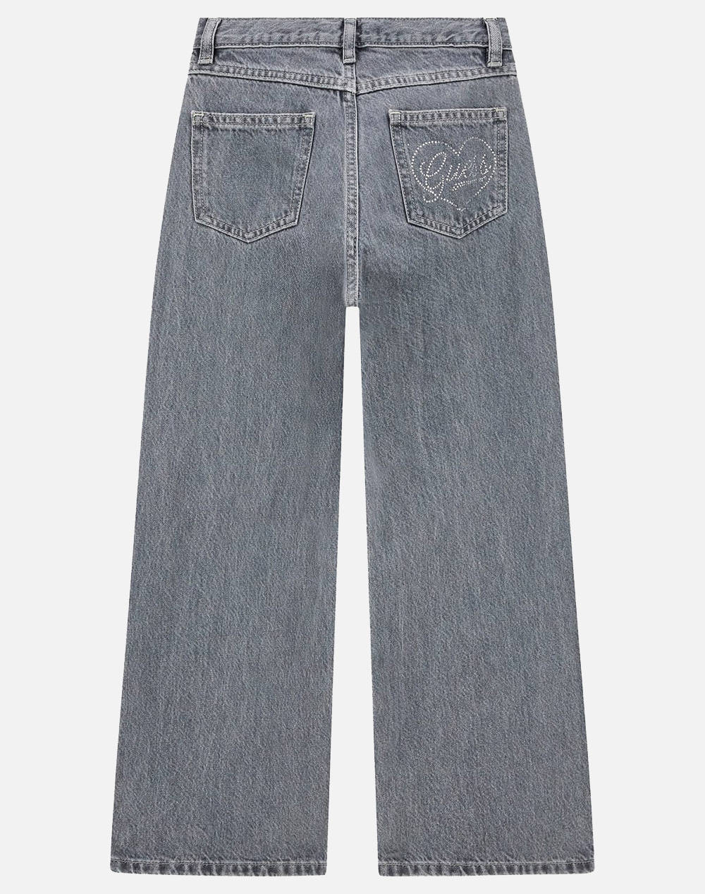 GUESS GREY RIGID DENIM 90S PANTS PANTALONI DE COPII GIRL