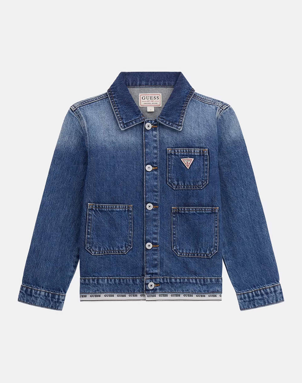 GUESS RIGID DENIM OVERSIZE JACKET GEACA DE COPII GIRL