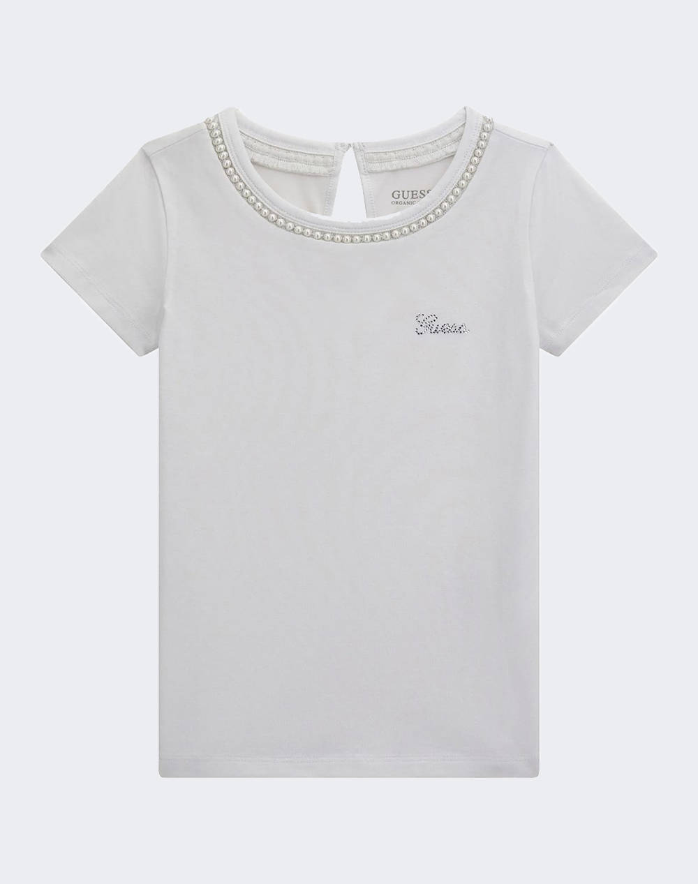 GUESS SS T-SHIRT W/PEARLS_CEREMONY BLUZA DE COPII GIRL