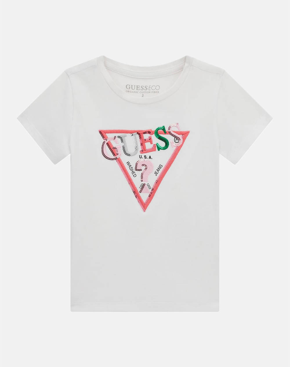 GUESS HIGH LOW SS T-SHIRT BLUZA DE COPII GIRL