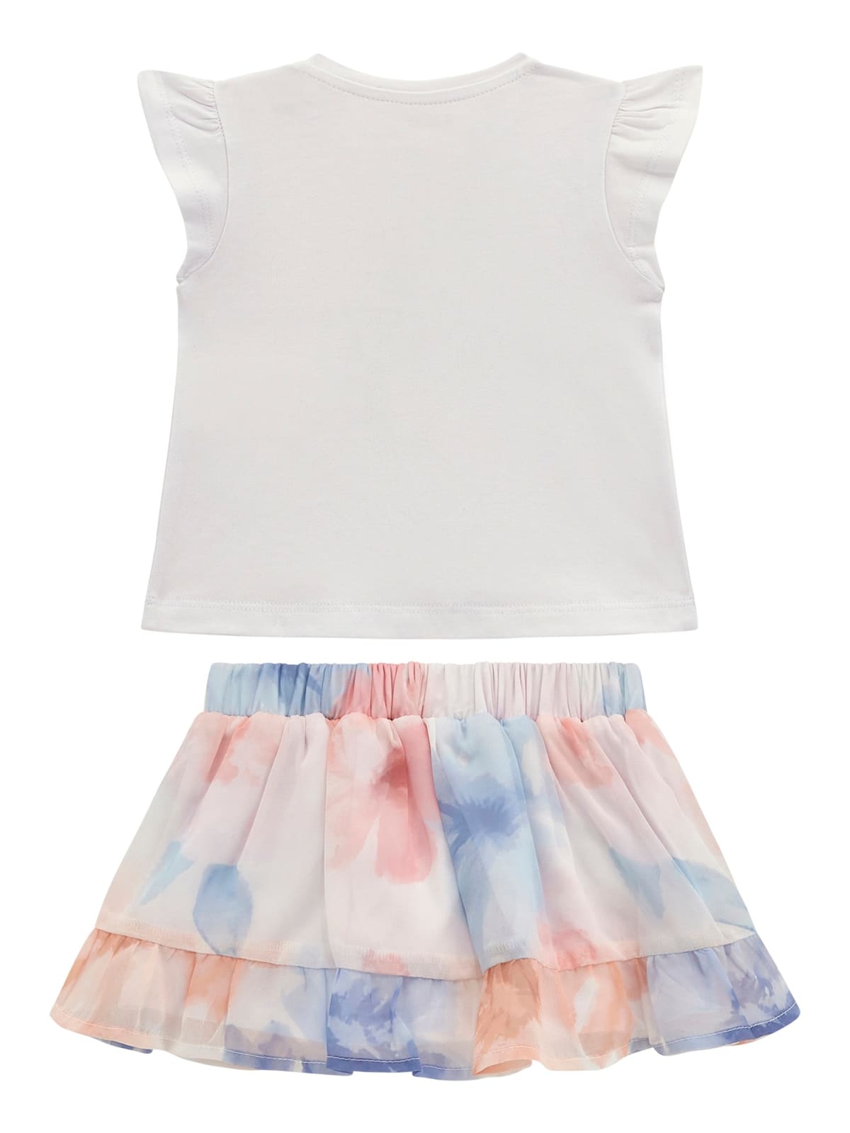 GUESS SET SS T-SHIRT+CHIFFON SKIRT SET COPII GIRL