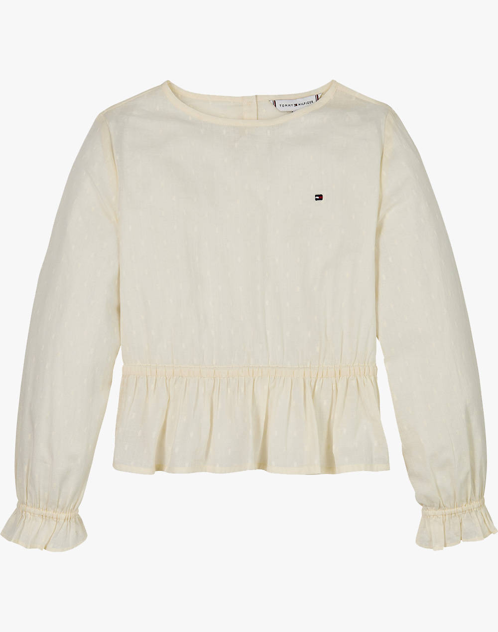 TOMMY HILFIGER DOBBY BLOUSE LS