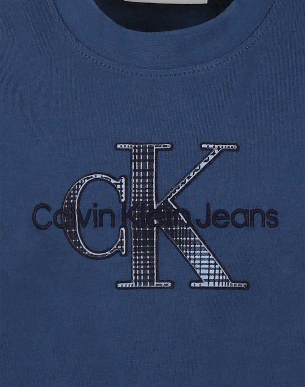 CALVIN KLEIN JEANS EMBOSSED CHECK MONO SS T-SHIRT