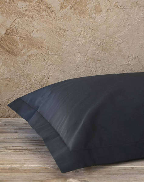 NIMA Fata de perna Oxford Superior Satin - Black (2x52x72cm.)