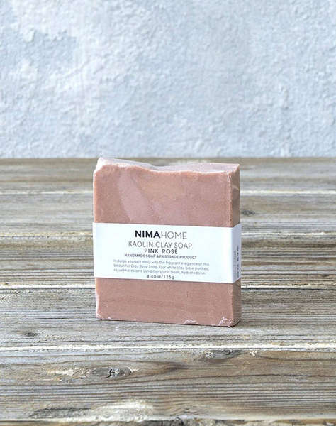 NIMA Sapun de argila Kaolin - Pink Rose (Greutate: 125g)